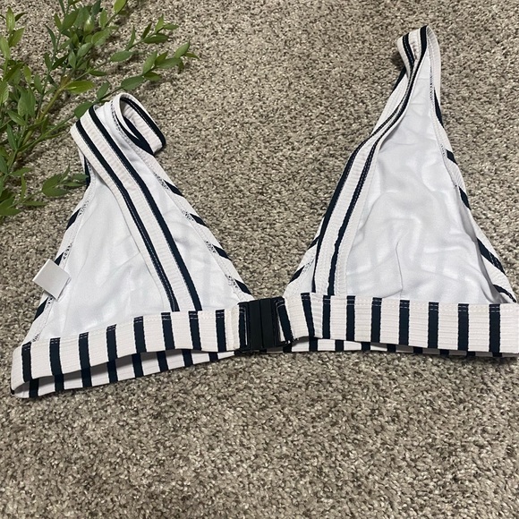 Primark Swim Black And White Striped Bathing Suit Top Poshmark